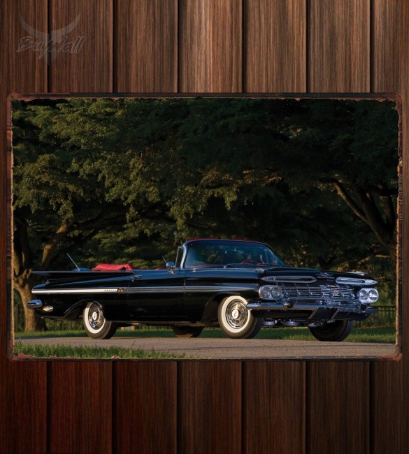 Металлическая табличка Chevrolet Impala Convertible 143 Металлическая табличка Chevrolet Impala Convertible 143